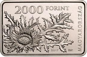 Hungary / 2,000 HUF / Cu75Ni25 / 27g / 38.61mm / Design: Gábor Kereszthury / Mintage: 5,000.
