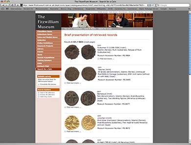 Catalogue of Islamic coins of the Fitzwilliam Museum.