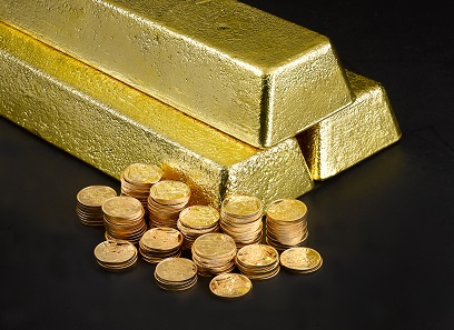 Gold bullion products by The Royal Mint. Photo: © The Royal Mint.