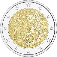 The national side of Finland’s new commemorative coin.