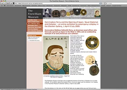 Online exhibition on Commodore Perry.