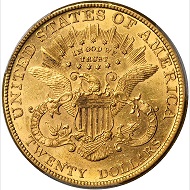 Lot 11470: 1881 Liberty Head Double Eagle. AU-58 (PCGS). Realized: $88,125.
