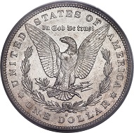 1893-S Morgan Dollar, AU55 PCGS. Realized price: 38,796 USD.