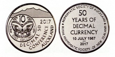 Medal, issued to mark the Decimal Currency Conference.