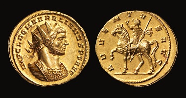 Aureus of Aurelianus, 274 CE.