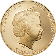 Cook Islands / 5 Dollars / Silver .999 / 25g / 38.61mm / Mintage: 2000.