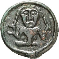 Lot 24. Remi (Reims region, Champagne. Potin, ca. 60-40 BC. Good very fine. Estimate: 100 euros.