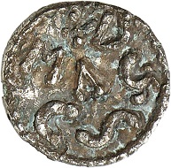 Lot 500. Charlemagne. Denar, Mayence, ca. 768-775. Extremely rare. From a Belgian private collection (1960s). Very fine. Estimate: 5,000 euros.