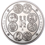 Spain / 300 euros / .999 silver / 100mm / 1,007g / Mintage: 1,000.