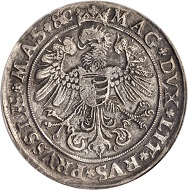 Lot 21361: Poland. Taler, 1580. Olkusz Mint. Stefan Bathory (1575-86). PCGS Genuine-Cleaning, VF Details Secure Holder.