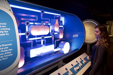 View inside the new exhibition. Photo: Bank of Canada Museum.