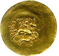 Golden medallion dated to the 3rd cent. AD. Image: Fitzwilliam Museum.