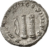 Postumus, 260-269. Antoninianus , Cologne, 1st half of 268. Rv. P M TR P VIIII COS IIII P P bow, club and round(!) quiver. AGK -. Elmer -. Cunetio 2448. Very rare. Very fine. Estimate: 250 euros. From Jacquier sale 43 (September 15, 2017), No. 293.