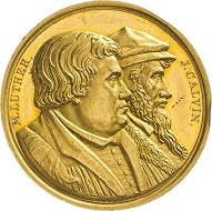 Brandenburg-Prussia. Friedrich Wilhelm III (1797-1840) Gold medal of 10 ducats 1817 on the 300th anniversary of the Reformation. Estimate: 3,500 euros. From Künker sale 297 (September 27, 2017), No. 3322.