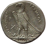 Egypt. Ptolemy I Soter. Alexandria, 305-285 BC. AR tetradrachm. Extremely fine. 1,100 EUR.