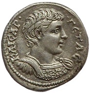 Geta as caesar. Laodicea ad Mare, 205-207 AD. AR tetradrachm. Extremely fine. 1,750 EUR.