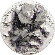 Cook Islands / 25 Dollars / Silver .999 / 5 oz / 65 mm / Mintage: 777.