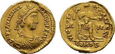 Rome. Solidus Valentinianus III.