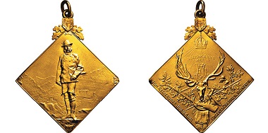 Lot 3164. Habsburgs. Franz Joseph I. Gold klippe 1898 on the hunt on the occasion of the 50th reigning anniversary. Unique. FDC. From the personal possession of Franz Joseph I. FDC. Estimate: 2,500,- euros. From Hirsch Nachf. sale 333 (September 21, 2017).