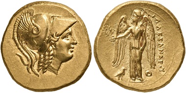 Lot 57: Kings of Macedon. Alexander III ‘the Great’, 336-323 BC. Half Stater, Salamis (?), circa 332-323. Good extremely fine. Estimate: 10,000 CHF.