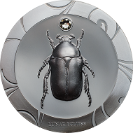 Scarab Selection II – Lunar Eclipse: Cook Islands / 5 Dollars / Silver .999 / 1 oz / 38.61 mm / Mintage: 499.