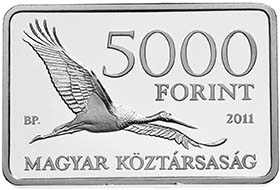 Hungary - 5000 HUF - 925 silver - 31.46 g - 39.6×26.4 mm - The Duna-Drava National Park -3,000 (BU) and 5,000 (proof) - G. Kereszthury.