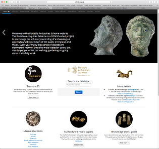 The website of the Portable Antiquities Scheme. Caution! It is addictive! It offers such a wealth of details and search options.