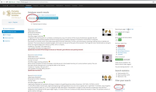 This the homepage of the database open for everybody to search. Thanks to this, the knowledge gathered within is not a monopoly, but can be evaluated by everyone.