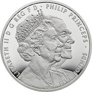 Great Britain / 5 Pounds / Silver .925 / 28.28g / 38.61mm / Design: Etienne Miller (obverse) and John Bergdahl (reverse) / Mintage: 15,950.