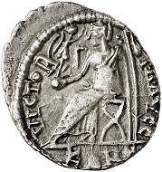 295 / Lot 1155: Sebastianus, 412-413. Siliqua, Arelate. From Tkalec & Rauch (1985), No. 424. Extremely rare. Almost extremely fine. Estimate: 12,500,- euros. Hammer price: 65,000,- euros.
