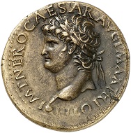 295 / Lot 709: Nero, 54-68. Sestertius, ca. 67, Lugdunum. From Leu sale 57 (1993), No. 254. Very rare. Almost extremely fine. Estimate: 20,000,- euros. Hammer price: 46,000,- euros.
