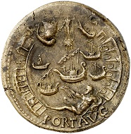295 / Lot 709: Nero, 54-68. Sestertius, ca. 67, Lugdunum. From Leu sale 57 (1993), No. 254. Very rare. Almost extremely fine. Estimate: 20,000,- euros. Hammer price: 46,000,- euros.