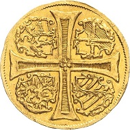 297 / Lot 3712: Saxony. Christian I, 1586-1591. 2 ducats 1590, Dresden. Very rare. Extremely fine. Estimate: 25,000,- euros. Hammer price: 50,000,- euros.
