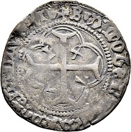 Lot 5912: Lausanne, Bishopric. Benoît de Montferrant (1476-1491). Parpaiolle 1477. Hammer price: SFr 18’000.