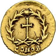 Lot 187: Romulus Augustus. Tremissis 475/476, Milan. Hammer price: SFr 60‘000.