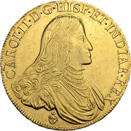 Lot 3142. Belgium. Brabant. Charles II (1665-1700). Ducaton d’or 1687. Hammer price: SFr 130'000.
