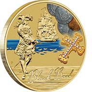 Tuvalu - 1 TVD - Aluminium / Bronze - 13.8 g - 30.6 mm - Mintage: Unlimited - Designer: Wade Robinson.