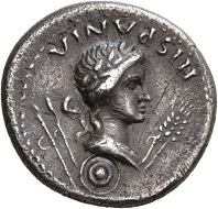 Galba, 68-69. Denarius, Tarraco, April-late 68. GALBA IMP Galba riding l., r. hand raised to address. Rv. HISPANIA Bust of Hispania l., two javelins over l. shoulder, two corn-ears in front, round shield below neck truncation. RIC 2. Toned. Very fine+. Estimate: 500 CHF. From the Galba Collection, Hess-Divo sale 333 (November 30, 2017), No. 95.
