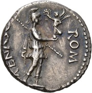 Galba, 68-70. Denarius, Spain. BON EVENT Head of Bonus Eventus r. Rv. ROM – RENASC Roma standing r., holding Victoriola in extended r., who crowns her. RIC 9. Extremely fine. Estimate: 1,500 CHF. From the Galba Collection, Hess-Divo sale 333 (November 30, 2017), No. 88.