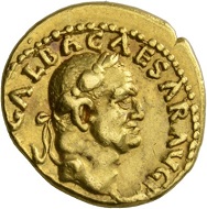 Galba, 68-69. Aureus, July 68-January 69. Rv. Galba riding r., wearing military dress, r. hand raised to address. RIC 227. Almost extremely fine. Estimate: 5,000 CHF. From the Montagu Collection. From the Galba Collection, Hess-Divo sale 333 (November 30, 2017), No. 151.