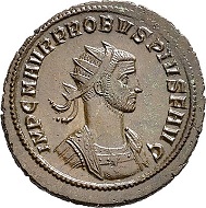 Lot 5974: Roman Imperial times. Probus, 276-282. Antoninianus, 276, Serdica. Extremely rare legend. Extremely fine. Estimate: 75 euros. Hammer price: 550 euros.