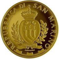 San Marino / 2 Scudi / Gold .900 / 6.451g / 21mm / Design: Antonella Napolione (obverse) and Claudia Momoni (reverse) / Mintage: 600.