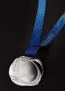 Rick Hansen Medal - sterling silver - 85 mm - 400 g.