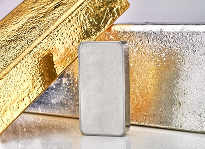The Royal Mint Signature (TM) bars made of gold, platinum and silver.