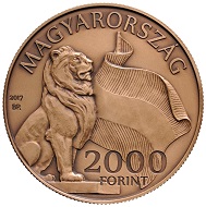 Hungary / HUF 2.000 / Copper-Nickel / 18.4g / 37mm / Mintage: 5,000.