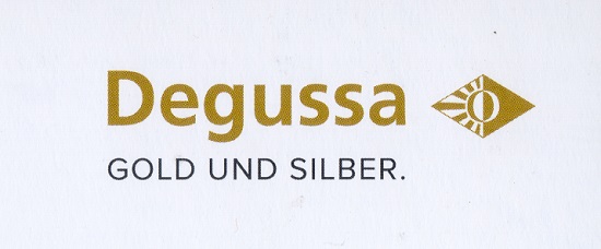 The corporate logo of Degussa-Goldhandel.
