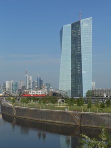The building of the European Central Bank in Frankfurt’s Ostend.