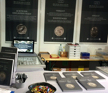 Fair booth of the Peus company.