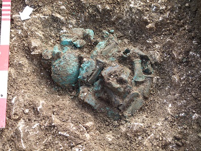 Driffield Hoard in situ.
