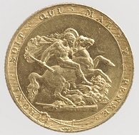 Reverse of the 1817 Sovereign.